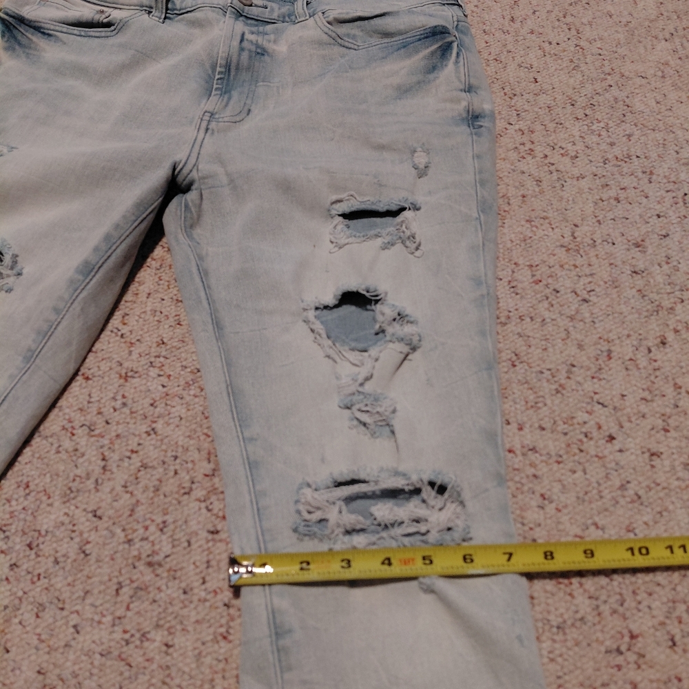 PacSun Light Blue Distressed Skinny Jeans - Picture 14 of 14